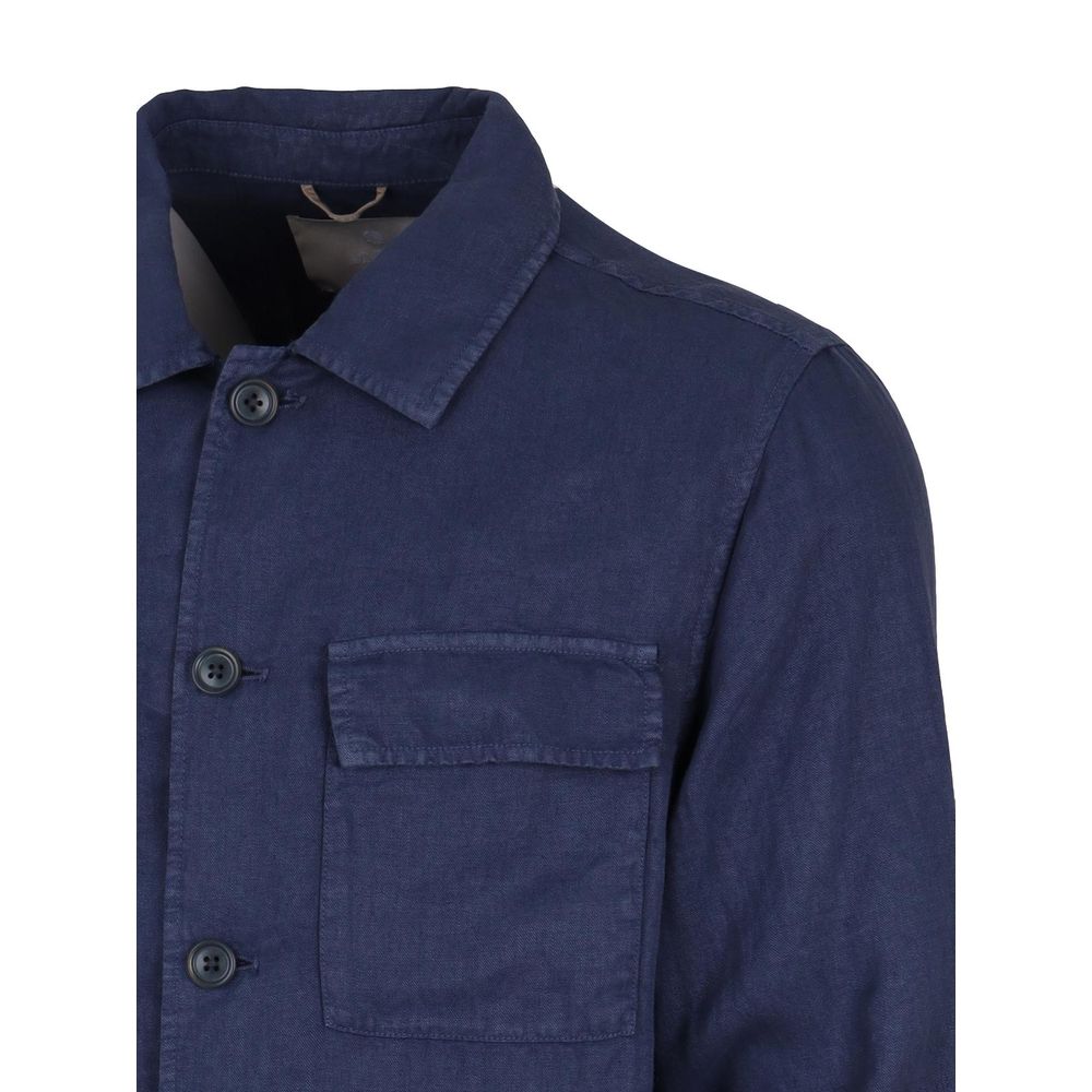 AT.P.CO Blue Linen Shirt - Sandy Store ByNet