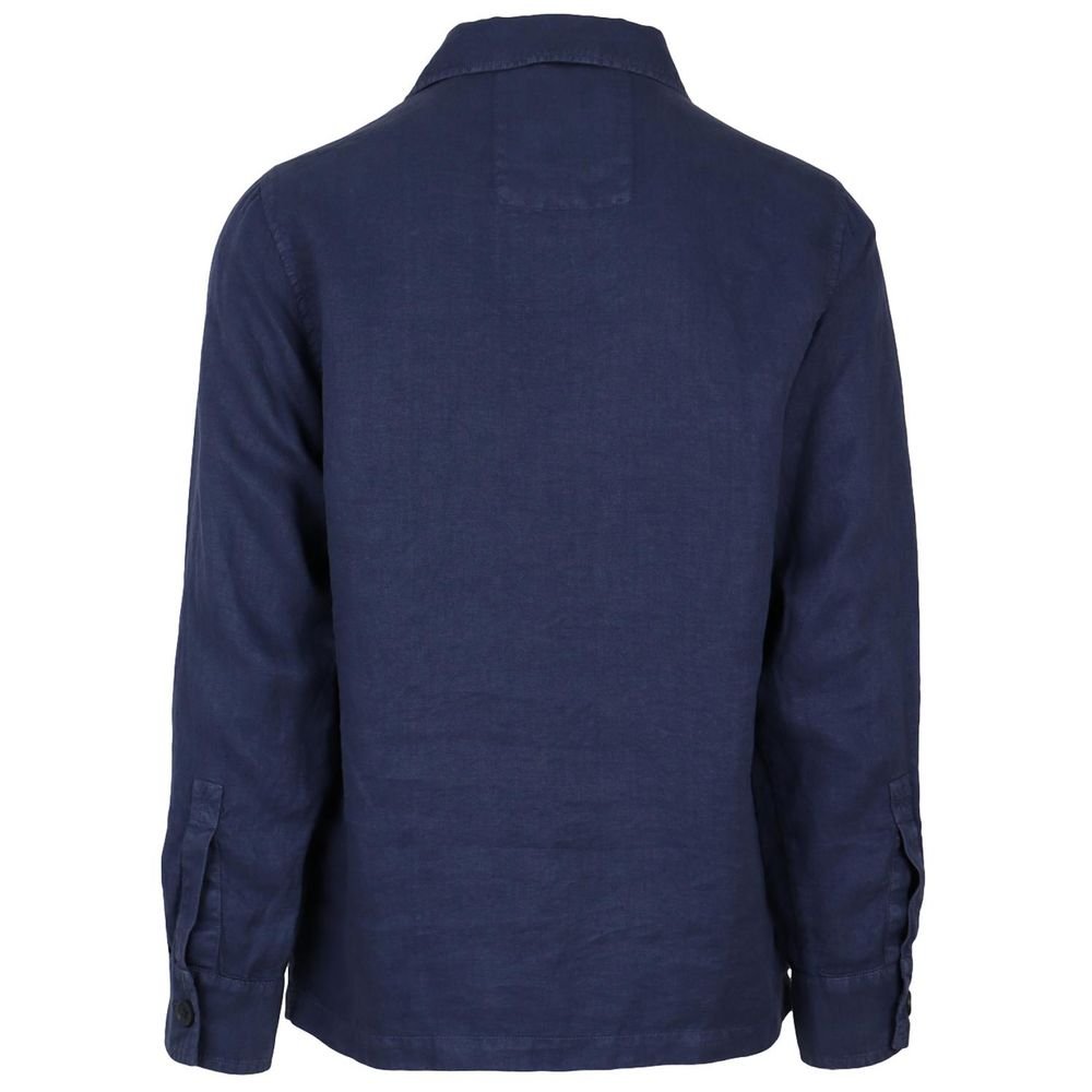 AT.P.CO Blue Linen Shirt - Sandy Store ByNet