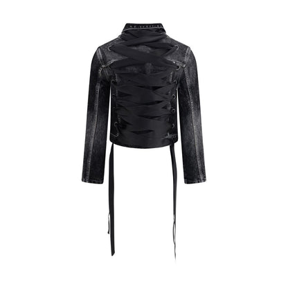 Balenciaga Denim Jacket with ribbon - Sandy Store ByNet