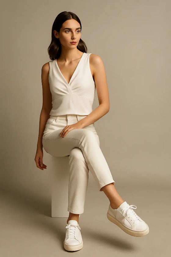 Baskets femme Sandy Store ByNet – baskets de sport en cuir de luxe à prix réduits
