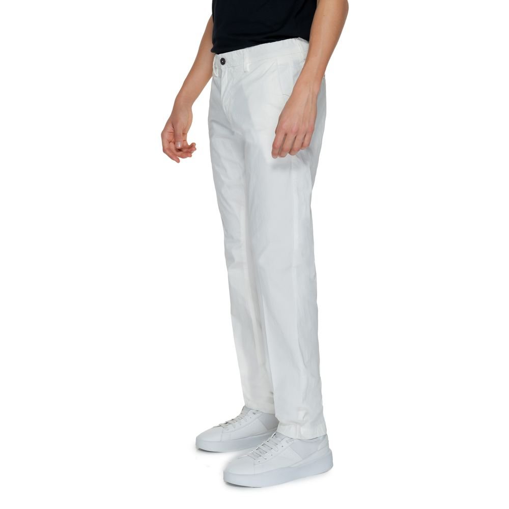 Borghese White Cotton Pant – IT52 | XL par Borghese | Disponible sur Sandy Store ByNet