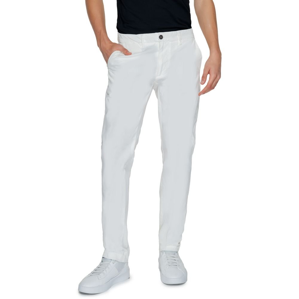 Borghese White Cotton Pant – IT52 | XL par Borghese | Disponible sur Sandy Store ByNet