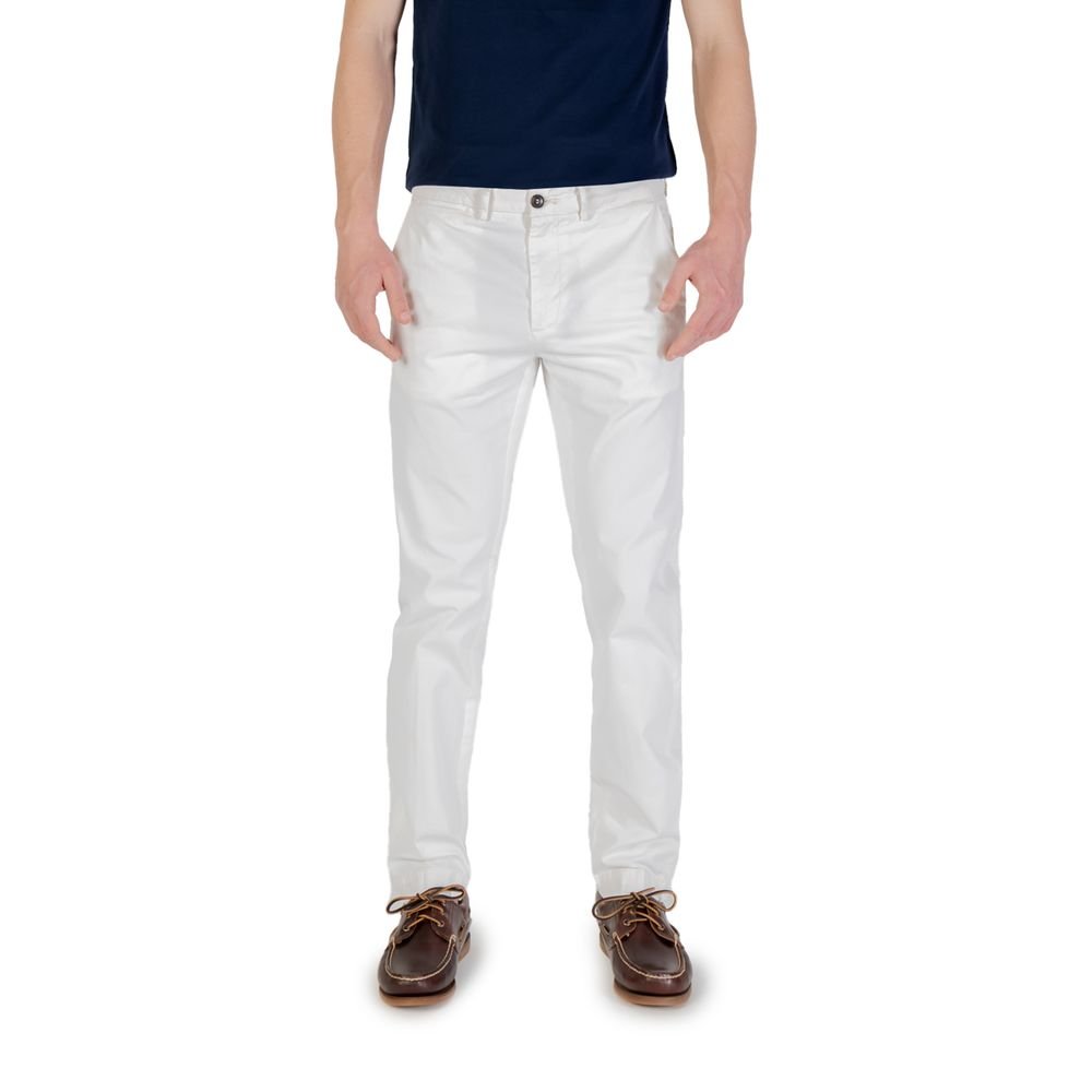 Borghese White Cotton Skinny Pant – IT52 | XL par Borghese | Disponible sur Sandy Store ByNet