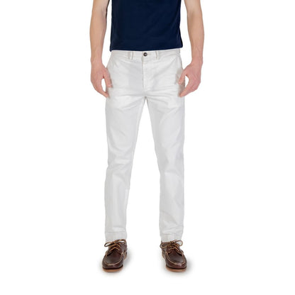 Borghese White Cotton Skinny Pant – IT52 | XL par Borghese | Disponible sur Sandy Store ByNet