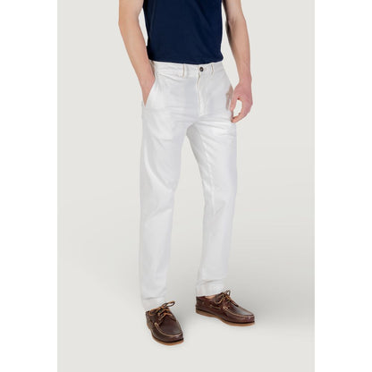 Borghese White Cotton Skinny Pant – IT52 | XL par Borghese | Disponible sur Sandy Store ByNet