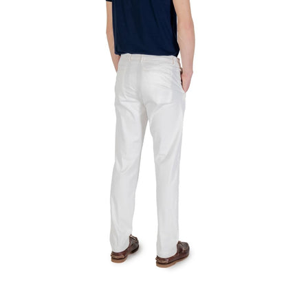 Borghese White Cotton Skinny Pant – IT52 | XL par Borghese | Disponible sur Sandy Store ByNet