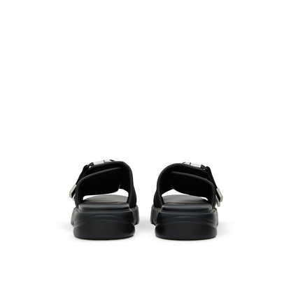 Bottega Veneta Black Cotton Slipper – EU43/US10 par Bottega Veneta | Disponible sur Sandy Store ByNet