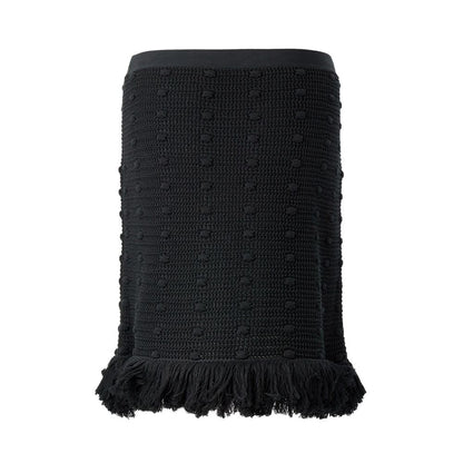 Bottega Veneta Elegant Black Cotton Skirt - Sandy Store ByNet