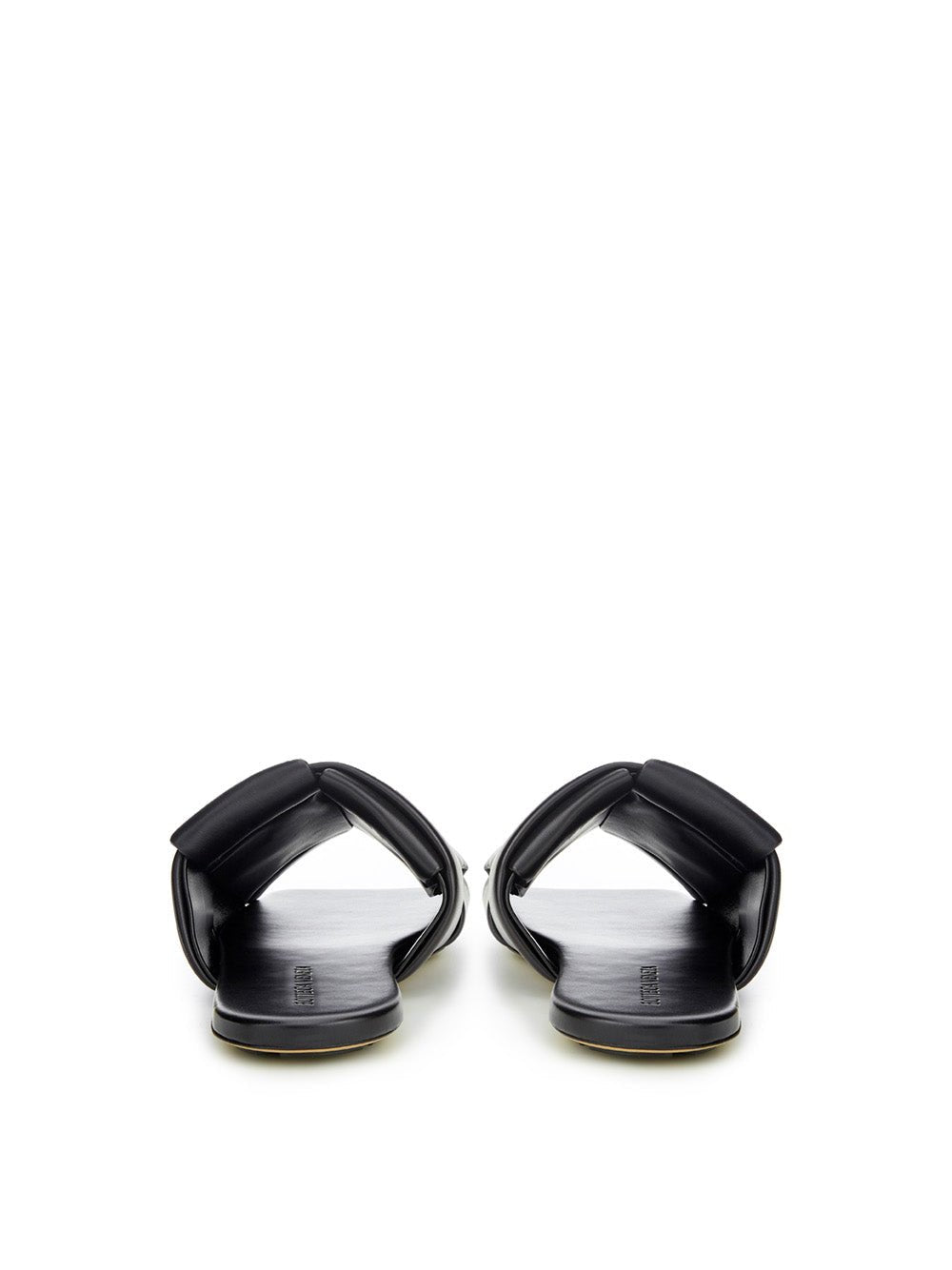 Bottega Veneta Elegant Black Leather Sandals – EU37/US7 par Bottega Veneta | Disponible sur Sandy Store ByNet