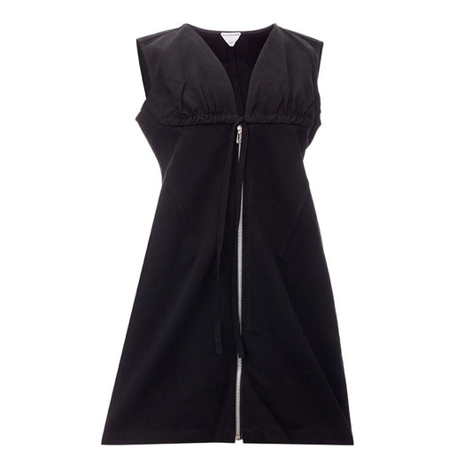 Bottega Veneta Elegant Black Viscose Dress Essentials - Sandy Store ByNet