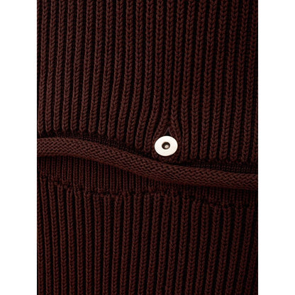 Bottega Veneta Elegant Viscose Brown Dress - Sandy Store ByNet