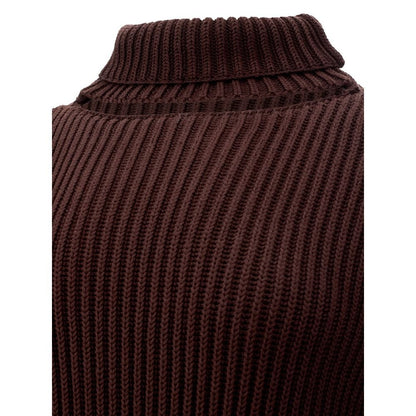 Bottega Veneta Elegant Viscose Brown Dress - Sandy Store ByNet