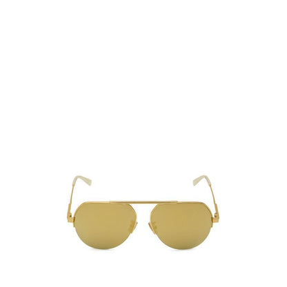Bottega Veneta Gold Metal Sunglass – par Bottega Veneta | Disponible sur Sandy Store ByNet