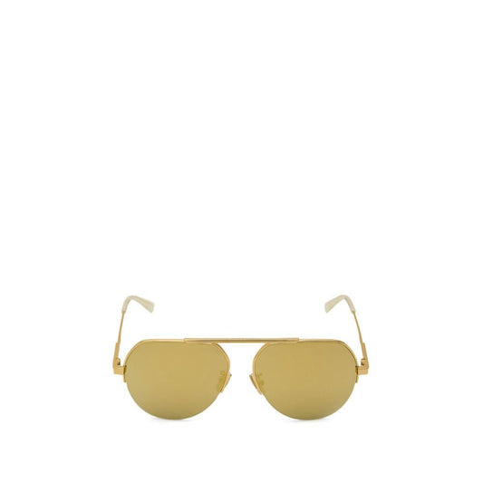 Bottega Veneta Gold Metal Sunglass – par Bottega Veneta | Disponible sur Sandy Store ByNet