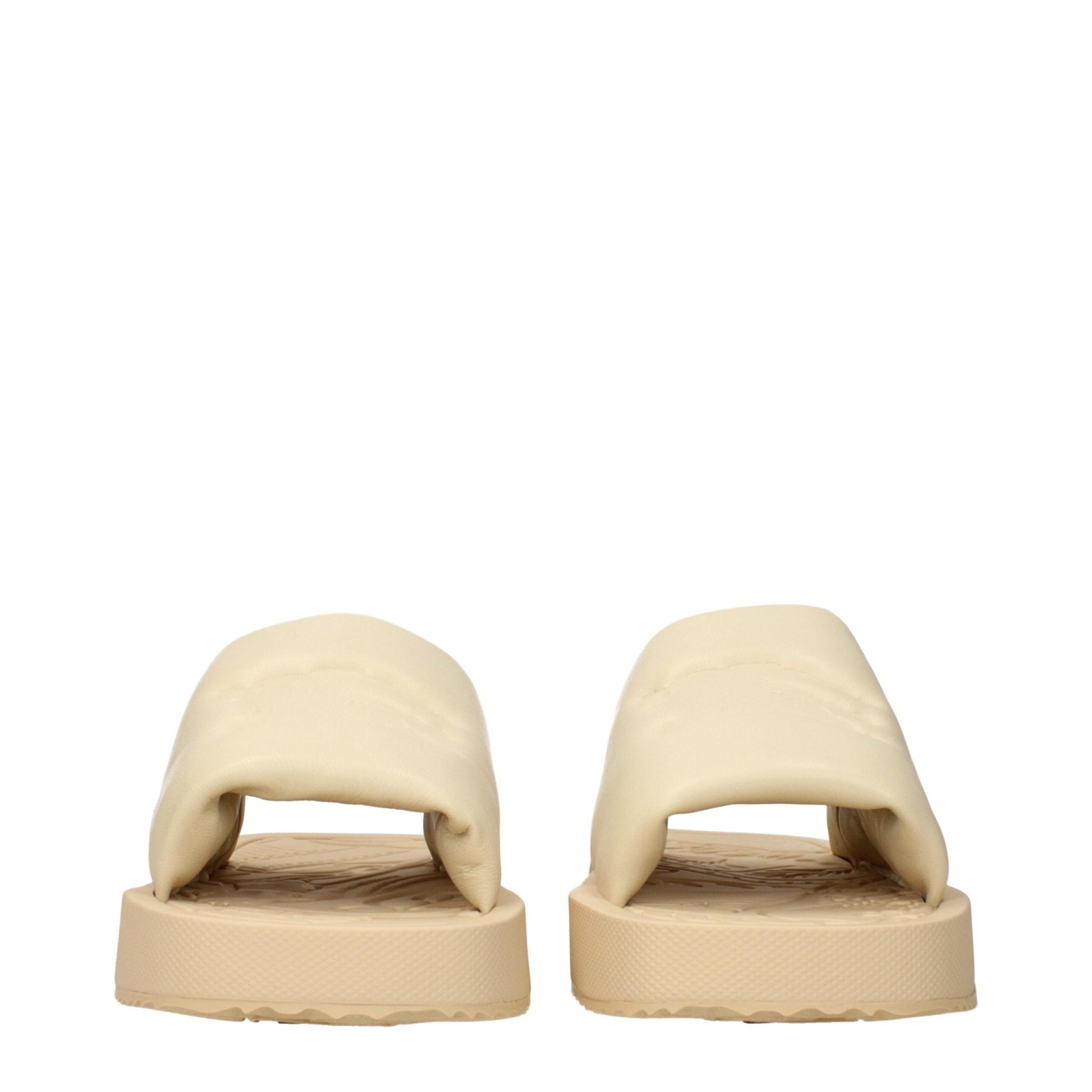 Burberry Beige Leather Slippers Sandals – EU36/US6 par Burberry | Disponible sur Sandy Store ByNet
