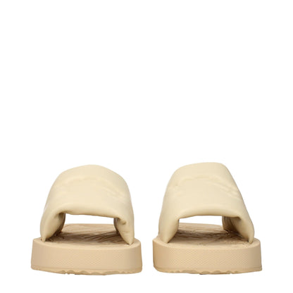 Burberry Beige Leather Slippers Sandals – EU36/US6 par Burberry | Disponible sur Sandy Store ByNet