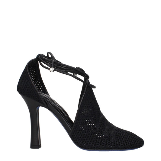 Burberry Black Fabric High Heel Pumps – EU36/US6 par Burberry | Disponible sur Sandy Store ByNet
