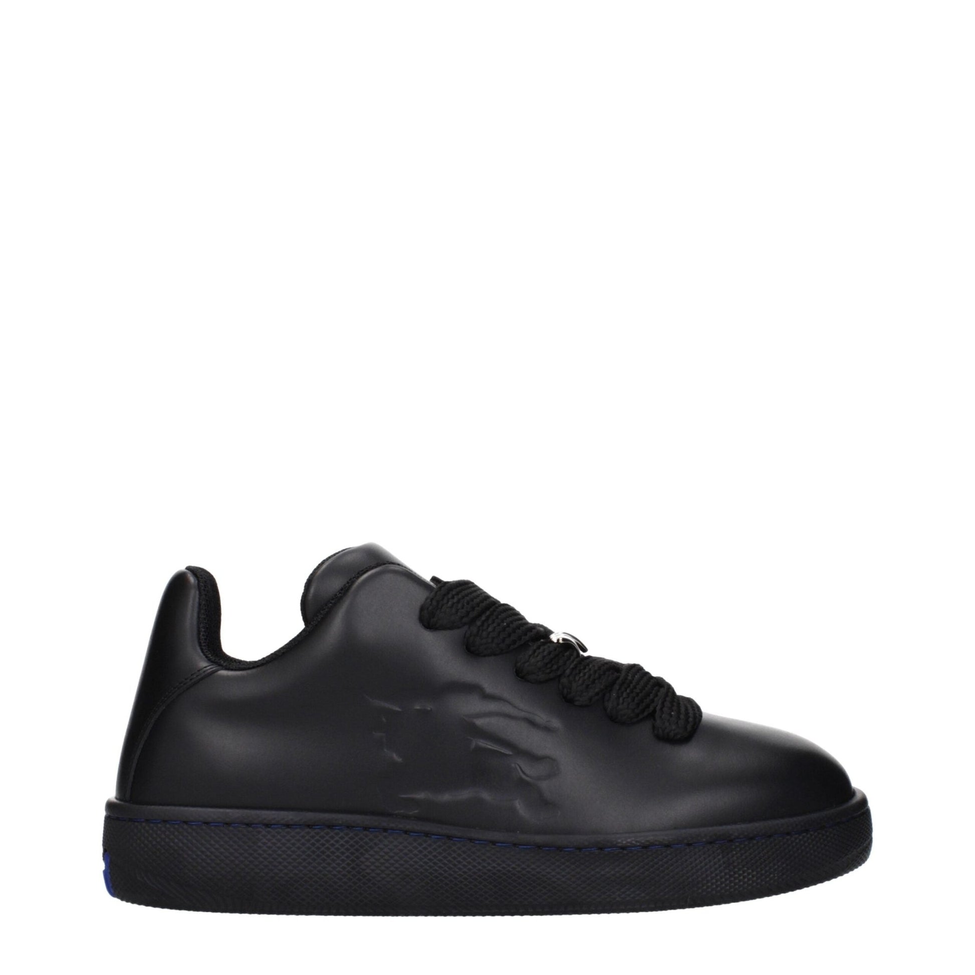 Burberry Black Leather Low Tops – EU40/US7 par Burberry | Disponible sur Sandy Store ByNet