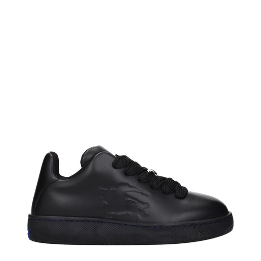 Burberry Black Leather Low Tops – EU40/US7 par Burberry | Disponible sur Sandy Store ByNet