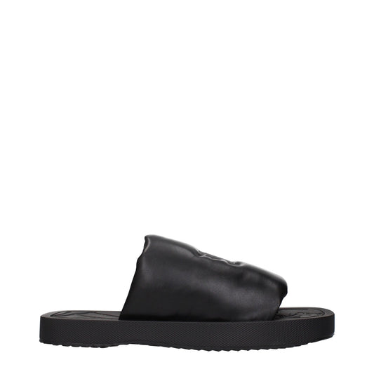 Burberry Black Leather Slippers Sandals – EU43/US10 par Burberry | Disponible sur Sandy Store ByNet