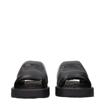 Burberry Black Leather Slippers Sandals – EU43/US10 par Burberry | Disponible sur Sandy Store ByNet