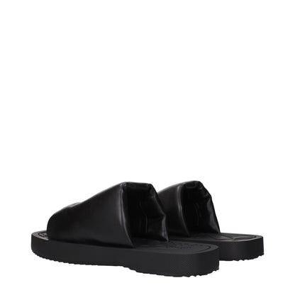 Burberry Black Leather Slippers Sandals – EU43/US10 par Burberry | Disponible sur Sandy Store ByNet