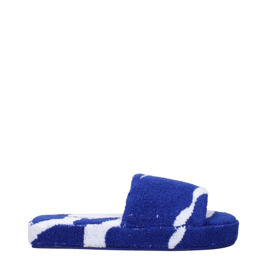 Burberry Blue Fabric Slippers Sandals – EU39/US9 par Burberry | Disponible sur Sandy Store ByNet