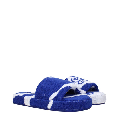 Burberry Blue Fabric Slippers Sandals – EU39/US9 par Burberry | Disponible sur Sandy Store ByNet