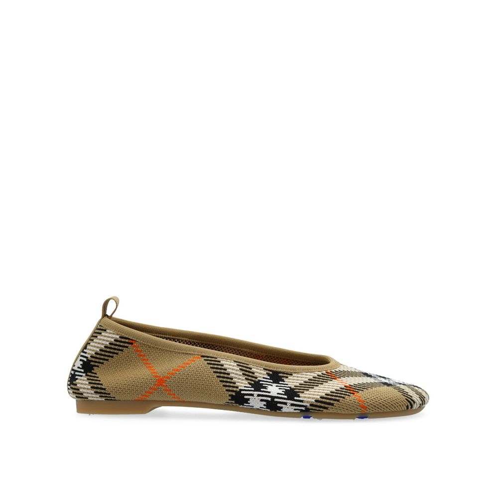 Burberry Checkered Knitted Ballerina Shoes – EU38.5/US8.5 par Burberry | Disponible sur Sandy Store ByNet