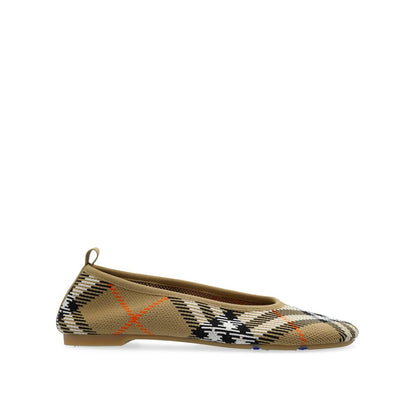 Burberry Checkered Knitted Ballerina Shoes – EU38.5/US8.5 par Burberry | Disponible sur Sandy Store ByNet