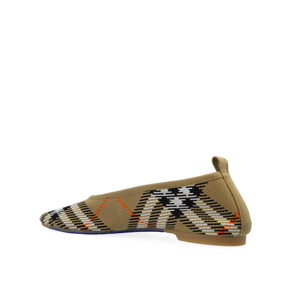Burberry Checkered Knitted Ballerina Shoes – EU38.5/US8.5 par Burberry | Disponible sur Sandy Store ByNet