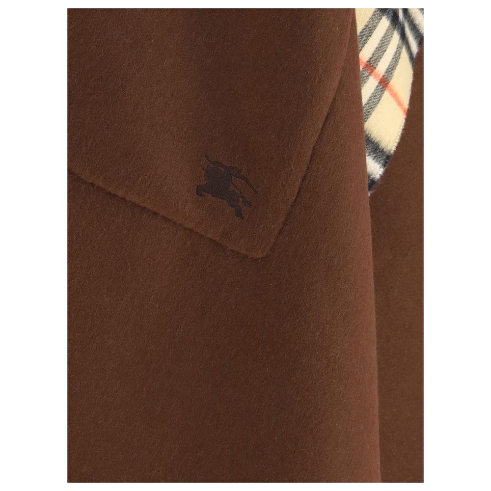 Burberry Reversible check wool cashmere Cape – One Size par Burberry | Disponible sur Sandy Store ByNet