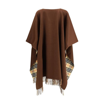Burberry Reversible check wool cashmere Cape – One Size par Burberry | Disponible sur Sandy Store ByNet