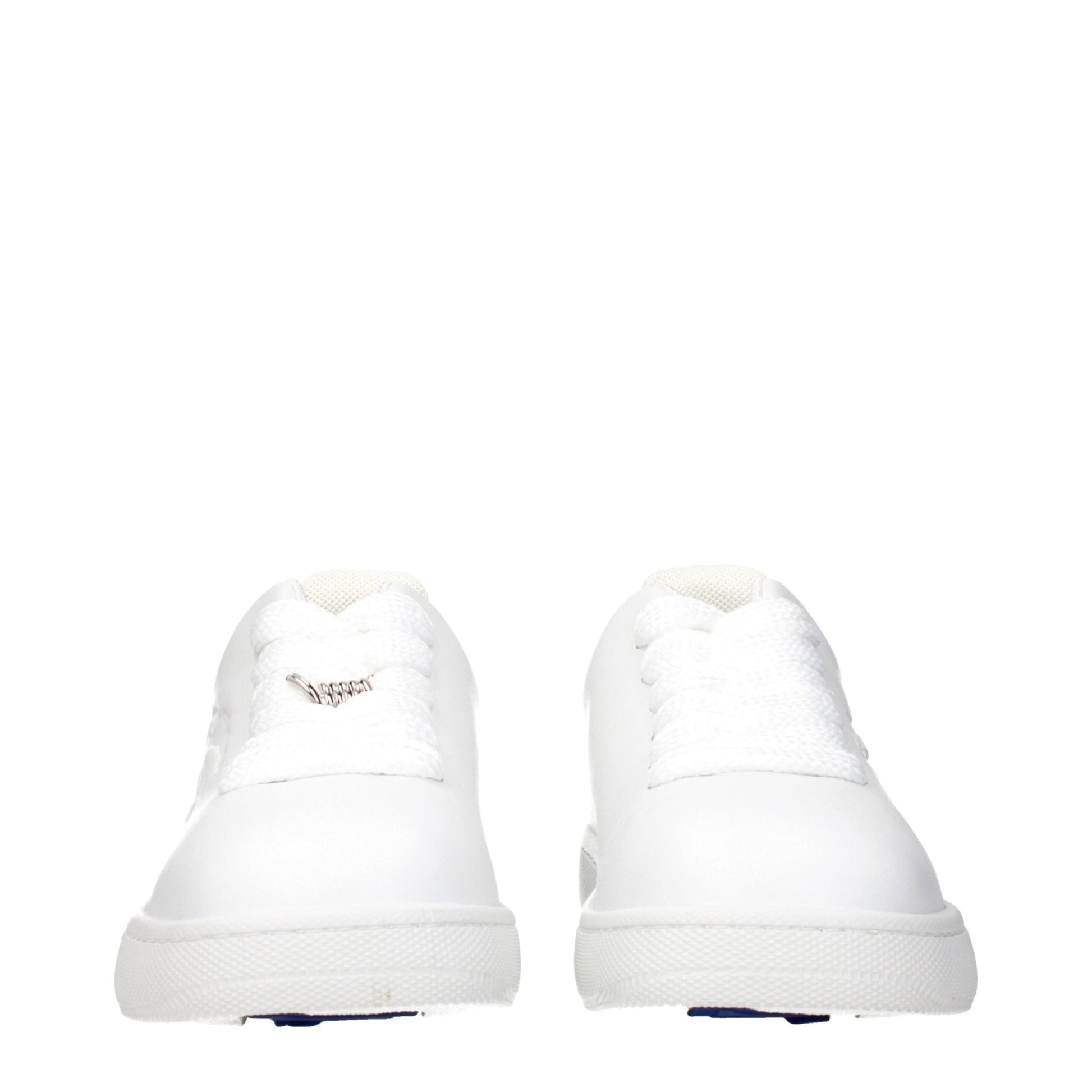 Burberry White Leather Low Tops – EU40/US7 par Burberry | Disponible sur Sandy Store ByNet