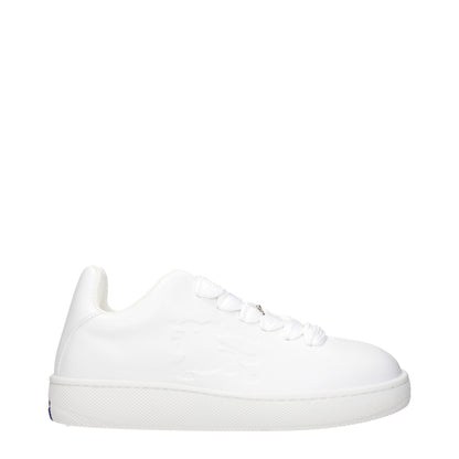 Burberry White Leather Low Tops – EU40/US7 par Burberry | Disponible sur Sandy Store ByNet