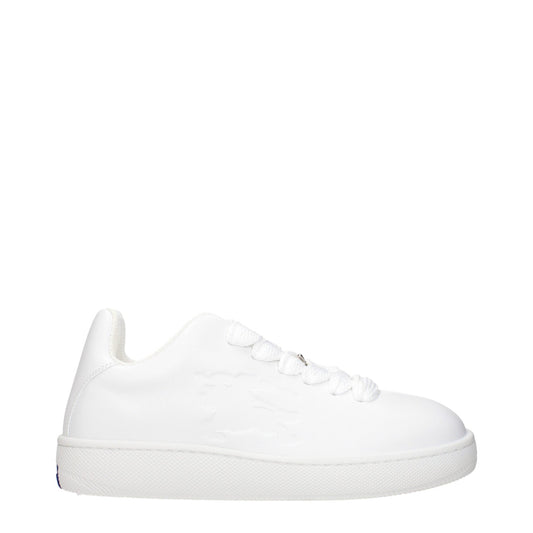 Burberry White Leather Low Tops – EU40/US7 par Burberry | Disponible sur Sandy Store ByNet