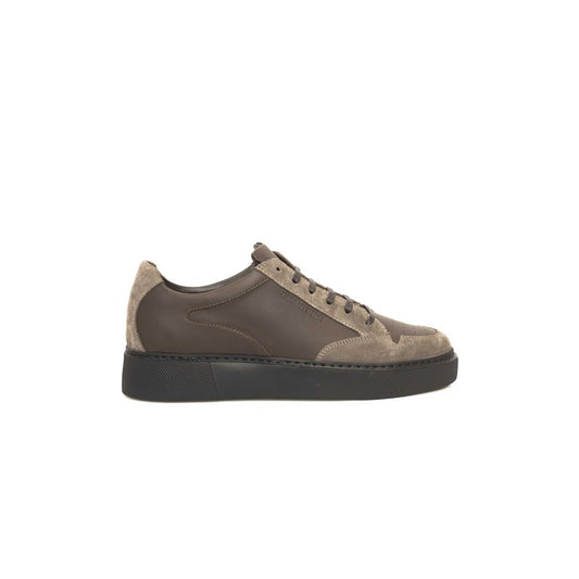 Cerruti 1881 Beige Cowhide Men Sneaker - Sandy Store ByNet