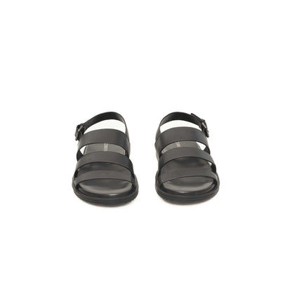 Cerruti 1881 Black Leather Men Sandal – EU40/US7 par Cerruti 1881 | Disponible sur Sandy Store ByNet