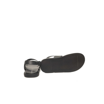 Cerruti 1881 Black Leather Men Sandal – EU40/US7 par Cerruti 1881 | Disponible sur Sandy Store ByNet
