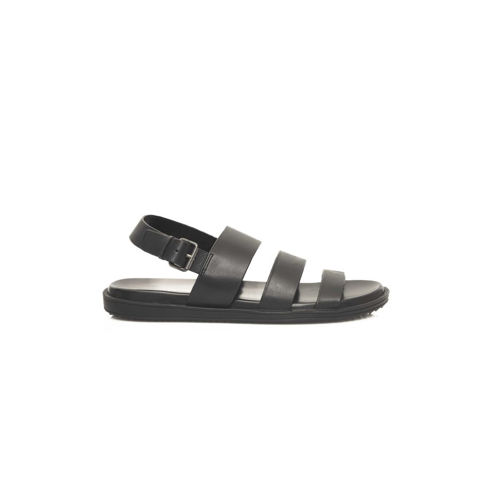 Cerruti 1881 Black Leather Men Sandal – EU40/US7 par Cerruti 1881 | Disponible sur Sandy Store ByNet