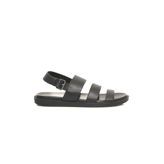 Cerruti 1881 Black Leather Men Sandal – EU40/US7 par Cerruti 1881 | Disponible sur Sandy Store ByNet