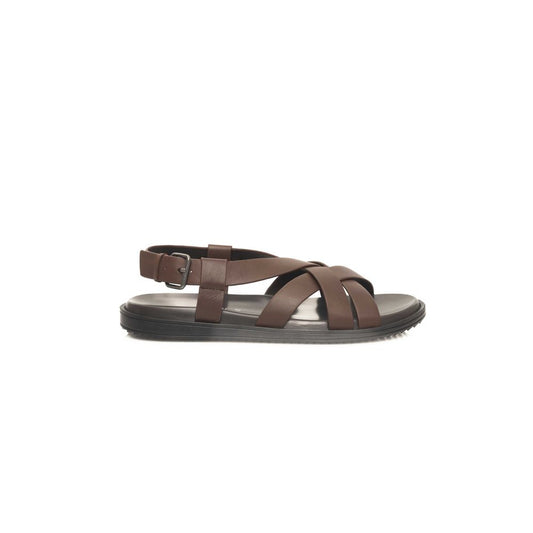 Cerruti 1881 Brown Cowhide Men Sandal – EU40/US7 par Cerruti 1881 | Disponible sur Sandy Store ByNet