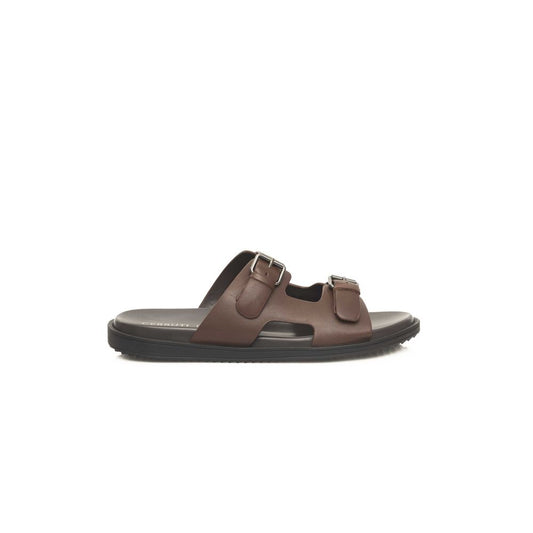 Cerruti 1881 Brown Cowhide Sandal – EU40/US7 par Cerruti 1881 | Disponible sur Sandy Store ByNet