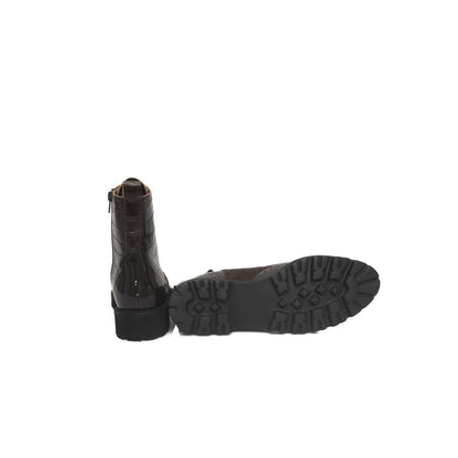 Cerruti 1881 Brown Cowhide Women Boot – EU38/US8 par Cerruti 1881 | Disponible sur Sandy Store ByNet