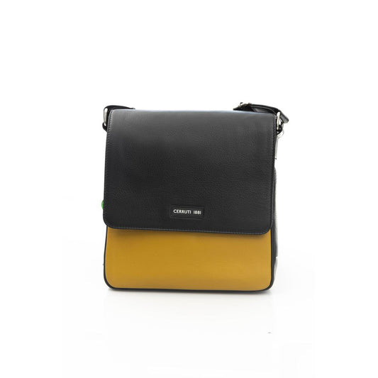 Cerruti 1881 Yellow Leather Men Messenger Bag - Sandy Store ByNet