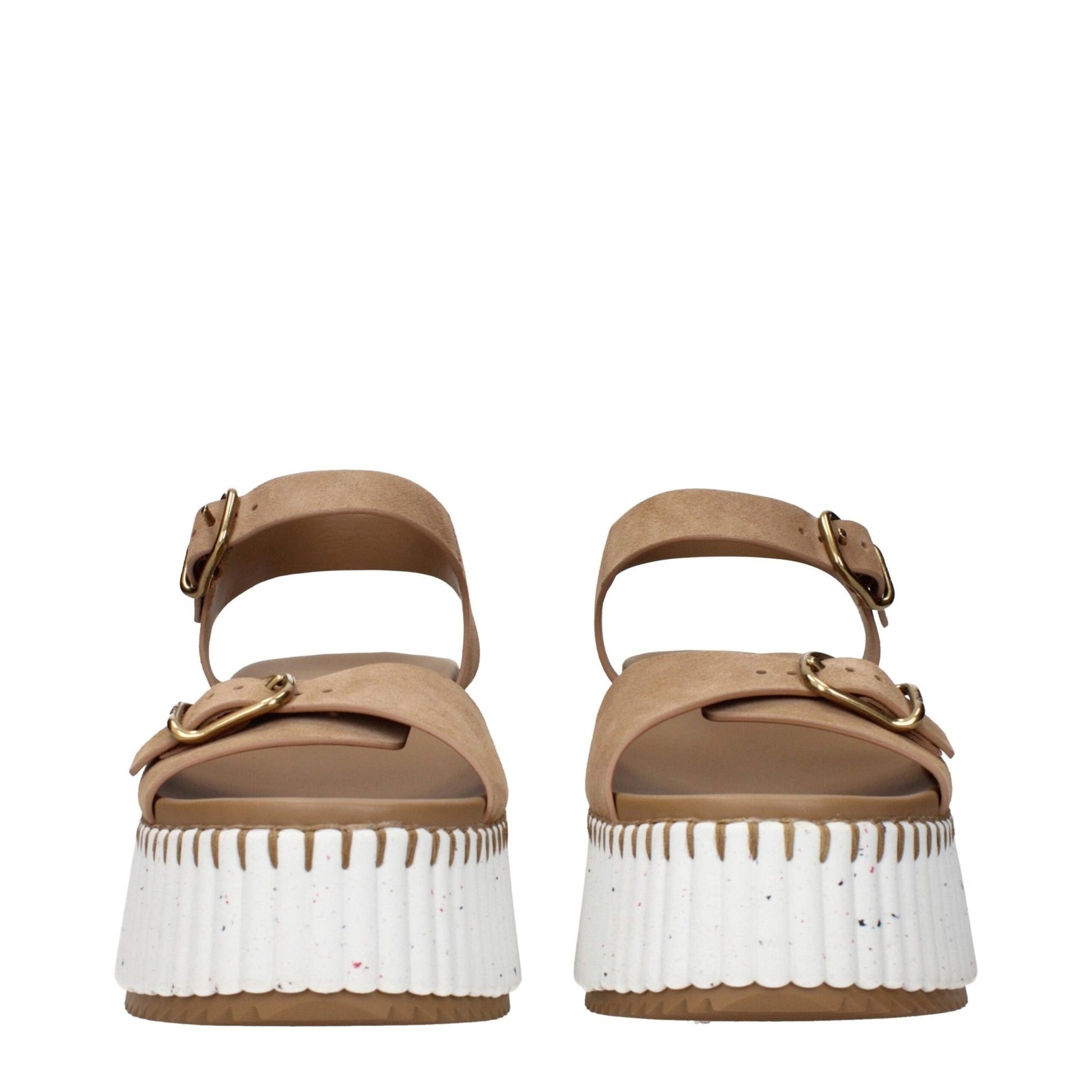 Chloé Brown Leather Platforms – EU40/US10 par Chloé | Disponible sur Sandy Store ByNet