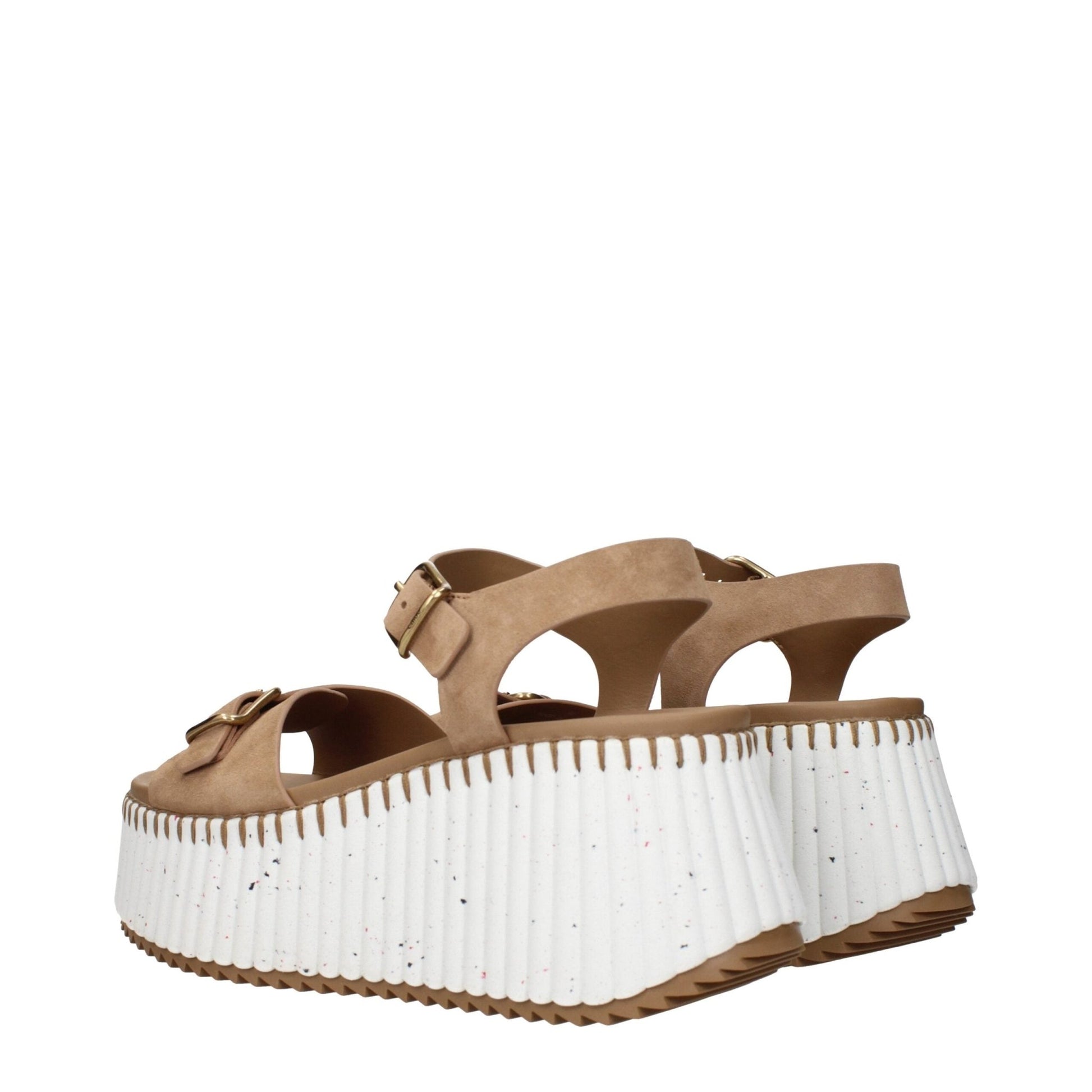 Chloé Brown Leather Platforms – EU40/US10 par Chloé | Disponible sur Sandy Store ByNet