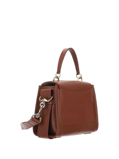 Chloé Elegant Sepia Brown Calfskin Shoulder Handbag - Sandy Store ByNet