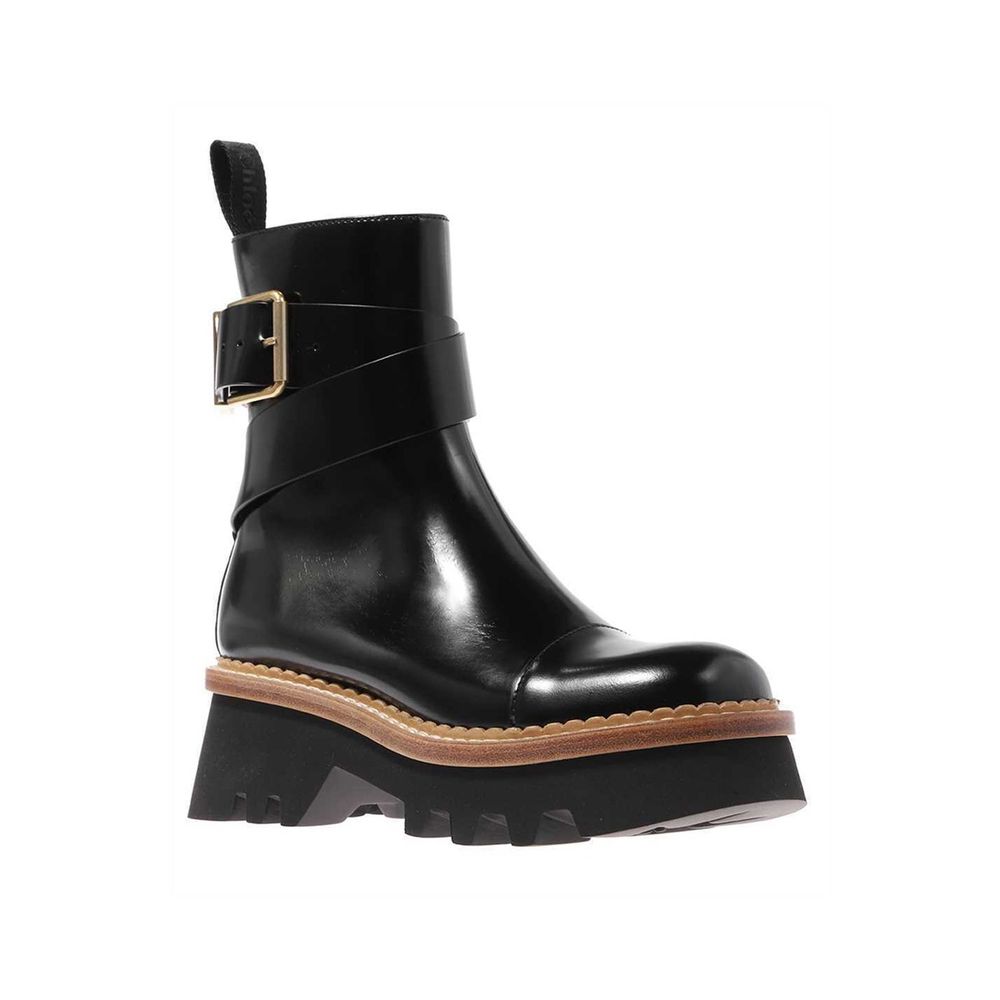 Chloé Owena Leather Boots – EU36/US6 par Chloé | Disponible sur Sandy Store ByNet