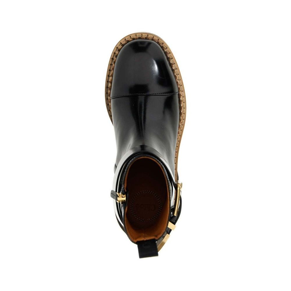 Chloé Owena Leather Boots – EU36/US6 par Chloé | Disponible sur Sandy Store ByNet